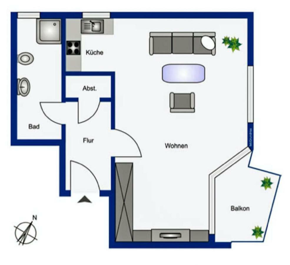Apartment Am Denzenberg Тюбінген Екстер'єр фото